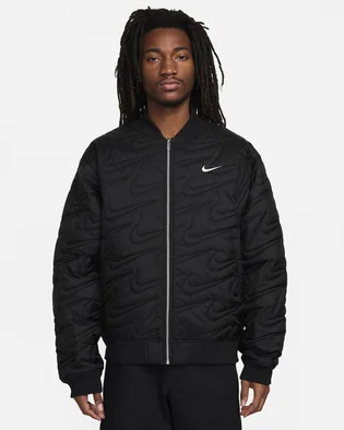 Куртка мужская Nike Sportswear Swoosh Quilted Jacket Black FV6151-010