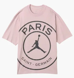 Футболка мужская Air Jordan Psg Ss Logo Pink HV3411-627