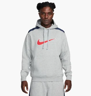 Худи мужское Nike M Nsw Sp Flc Hoodie Bb Grey FN0247-064