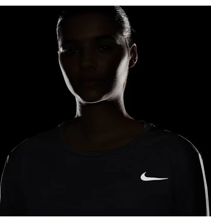 Лонгслив женский Nike Dri Fit Miler Grey AJ8128-056