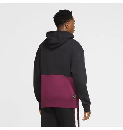 Толстовка мужская Nike Air Jordan X Psg Fleece Pullover Hoodie Black Bordeaux Ck9773-010