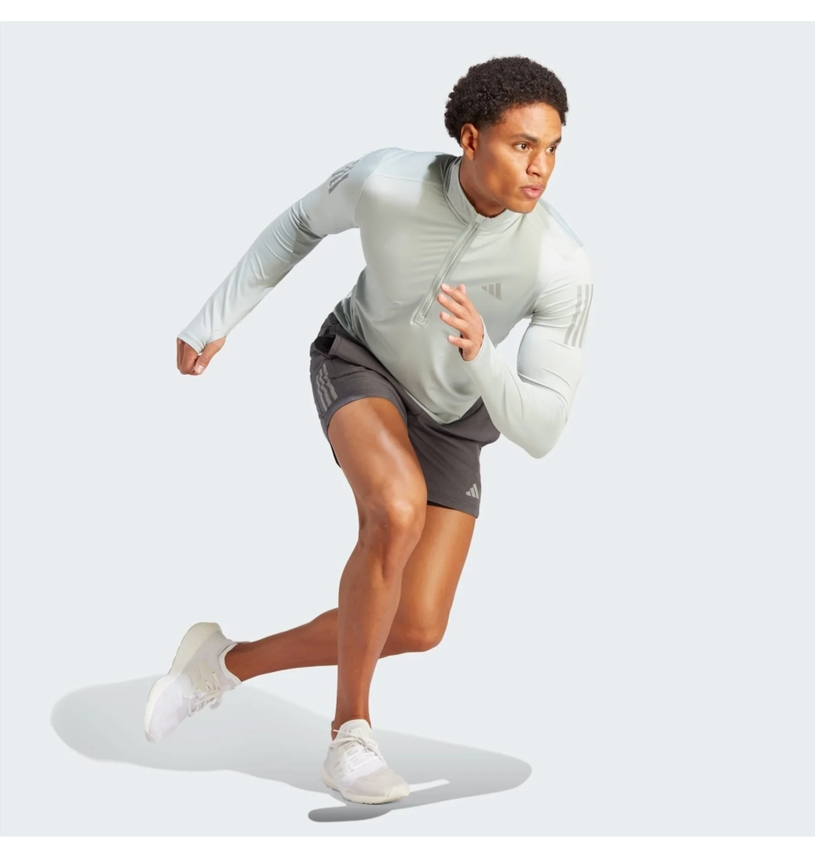 ᐉ Кофта мужская Adidas Own The Run 1/4 Zip Long Sleeve Sweatshirt