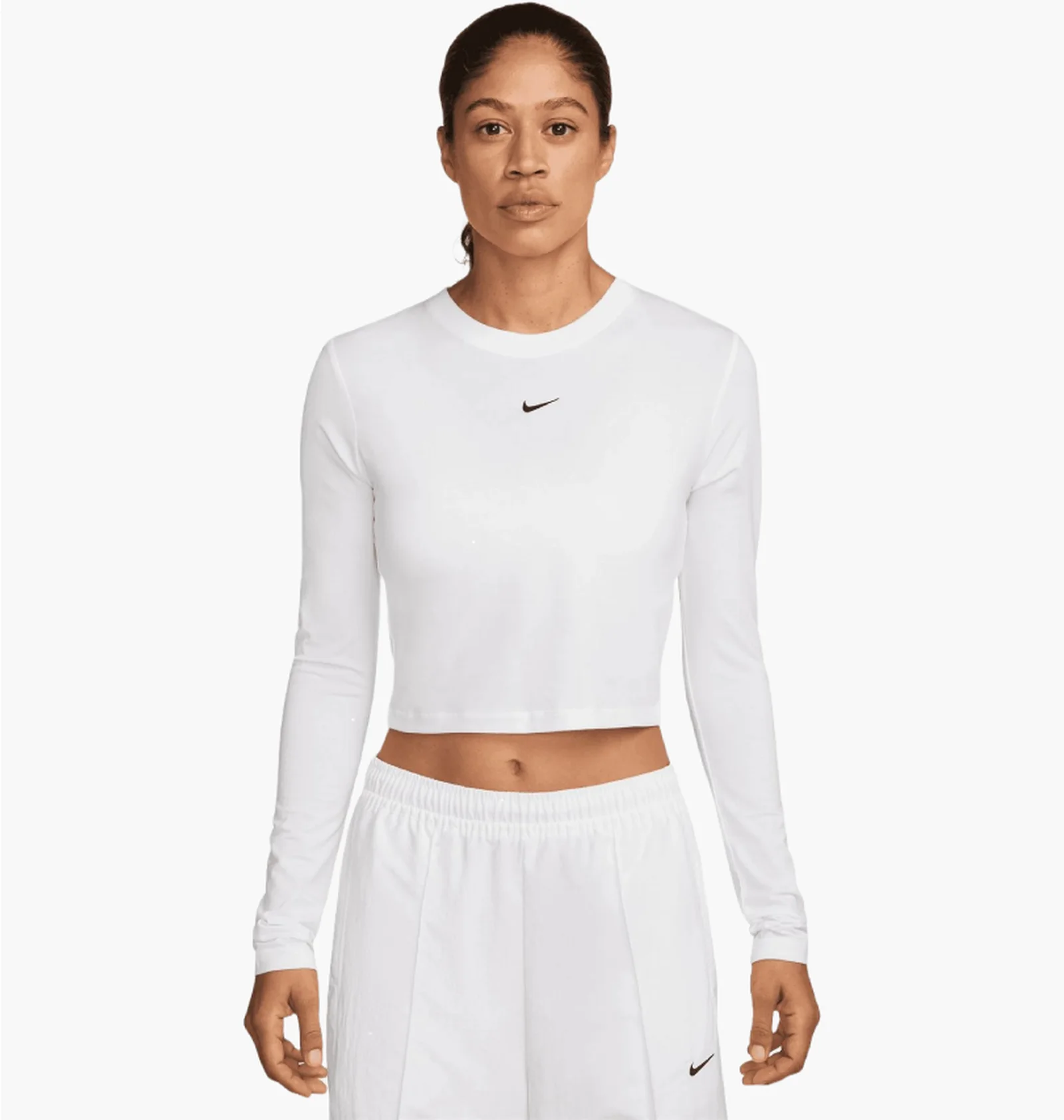 ᐉ Лонгслив женский Nike Nsw Nk Chll Knt Ls Crp White HF5322-102