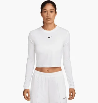 Лонгслів жіночий Nike Nsw Nk Chll Knt Ls Crp White HF5322-102