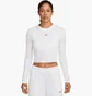 Лонгслів жіночий Nike Nsw Nk Chll Knt Ls Crp White HF5322-102
