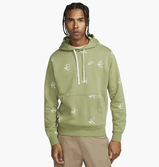 Худи мужское Nike Monogram Print Hoodie In Alligator Olive DV9601-334