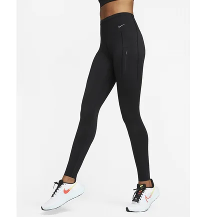 Леггинсы женские Nike Go WomenS Firm-Support High-Waisted Full-Length Leggings With Pockets Black DQ5668-010