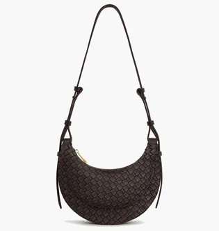 Сумка жіноча JW PEI Sharon Woven Crossbody Bag Coffee Brown BB2025BG123943JWP