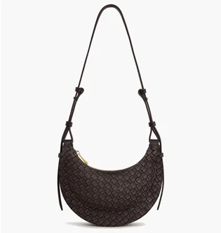 Сумка женская JW PEI Sharon Woven Crossbody Bag Coffee Brown BB2025BG123943JWP