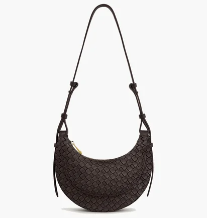 Сумка жіноча JW PEI Sharon Woven Crossbody Bag Coffee Brown BB2025BG123943JWP