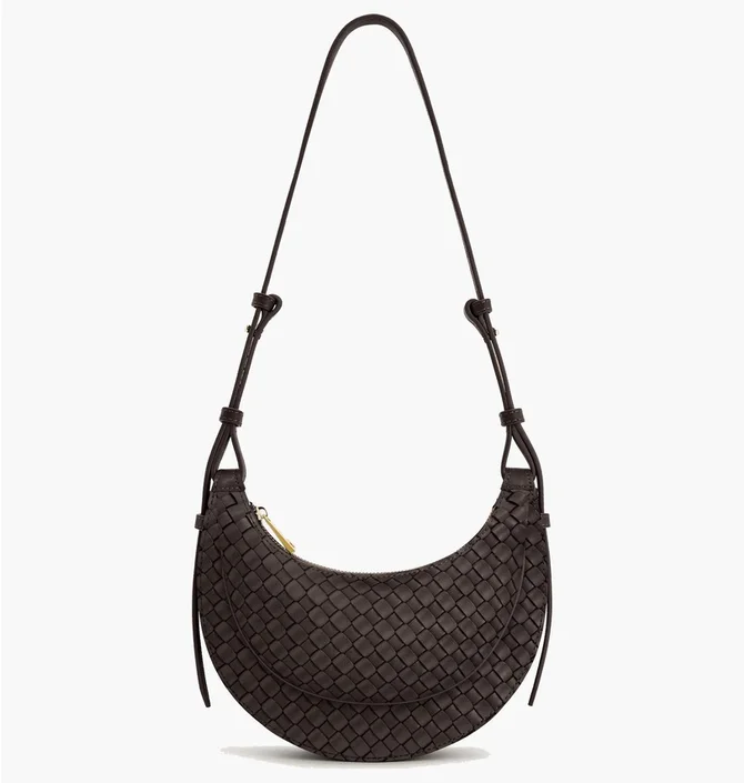 Сумка жіноча JW PEI Sharon Woven Crossbody Bag Coffee Brown BB2025BG123943JWP