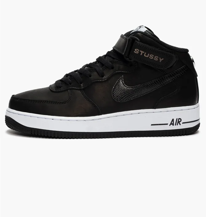 Кроссовки мужские Nike By Stüssy Air Force 1 Mid Sp Black Dj7840-001