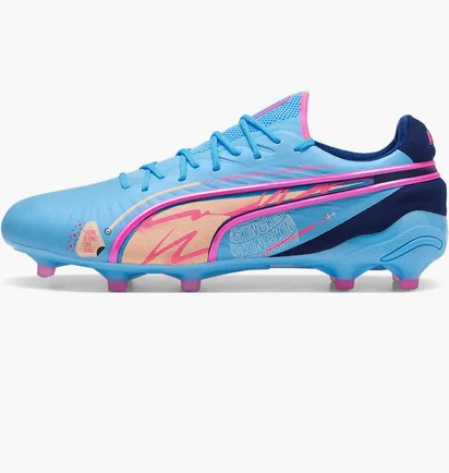 Бутсы унисекс Puma King Ultimate Volume Up Fg/Ag Light Blue 108069-01