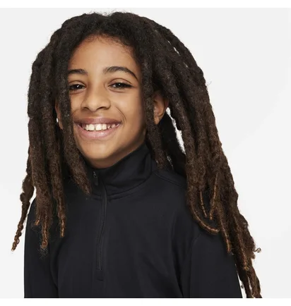 Кофта детская Nike Multi Older Dri-Fit Uv Long-Sleeve 1/2-Zip Top Black FN8375-010