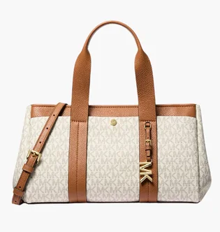 Сумка женская Michael Kors Romee Small Signature Logo Beige/Brown 30T5G1ZS1B-VANILLA-ACORN-117622