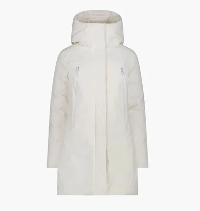 Пуховик женский CMP Coat Fix Hood Feel Warm White 35K3596-A143