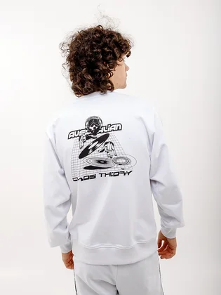 Свитшот мужской AUSTRALIAN Mixing Chaos Crewneck White HCUFE0063-002