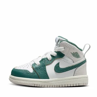 Кроссовки детские Air Jordan 1 Mid Se White/Green FQ8086-103