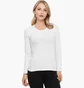 Лонгслив женский Kappa Manica Lunga Girocollo White K2601-BIANCO