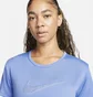 Футболка женская Nike Womens Dri-Fit Swoosh T-Shirt Light Blue FB4696-450
