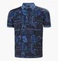 Поло мужское Helly Hansen Newport Polo Black/Blue 34304-585