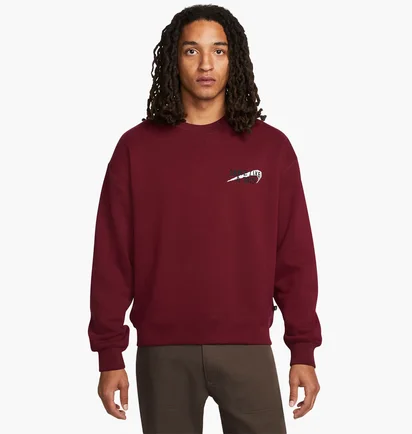 Свитшот унисекс Nike Sb Skate Like A Girl Fleece Skate Crew Bordo DQ7306-638