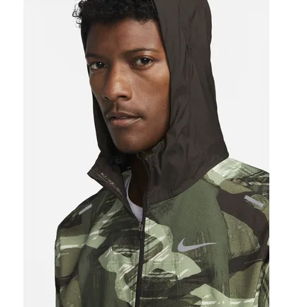 Олимпийка мужская Nike Windrunner Camo/Green Dv5199-386