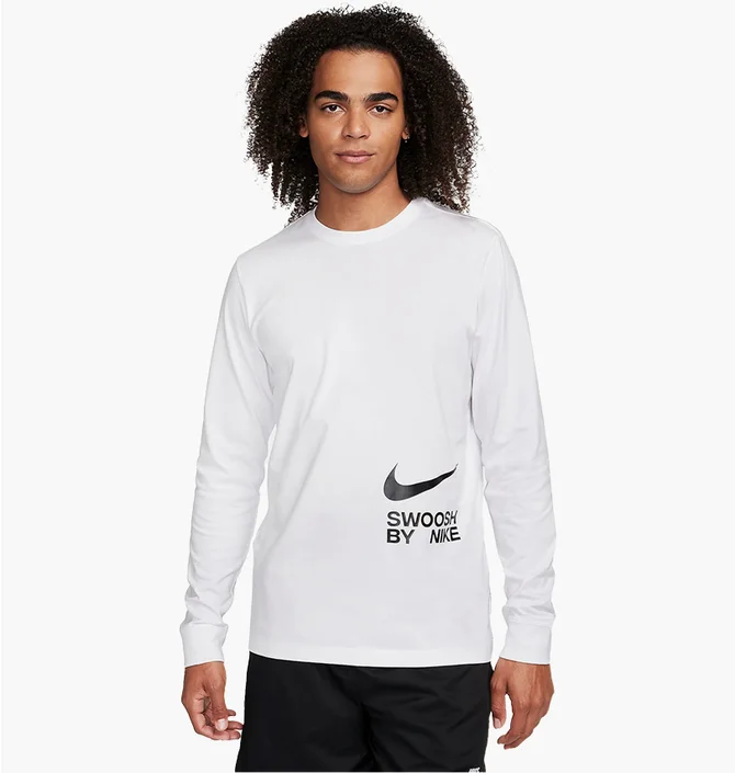 Лонгслів чоловічий Nike Sportswear Long-Sleeve T-Shirt White FJ1119-100
