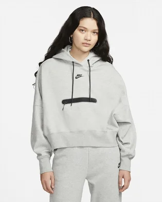 Худи женское Nike Sportswear Tech Fleece Over-Oversized Cropped Pullover Hoodie Grey Dr4973-063