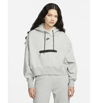Худи женское Nike Sportswear Tech Fleece Over-Oversized Cropped Pullover Hoodie Grey Dr4973-063