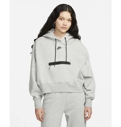 Худі жіноче Nike Sportswear Tech Fleece Over-Oversized Cropped Pullover Hoodie Grey Dr4973-063