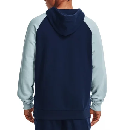 Худи мужское Under Armour Sweatshirt Rival Flc Colorblock Hd Blue 1366357-409