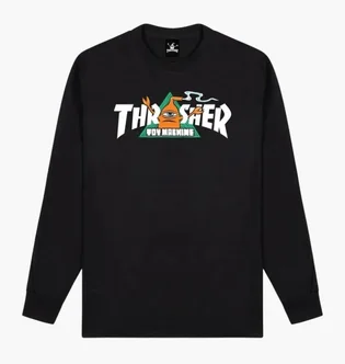 Світшот чоловічий Thrasher Thr X Toy Machine Vortex Black 145588-BLA
