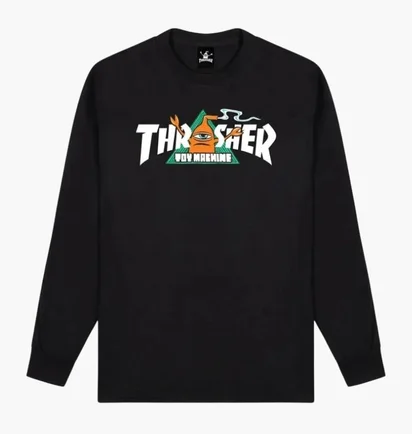 Свитшот мужской Thrasher Thr X Toy Machine Vortex Black 145588-BLA