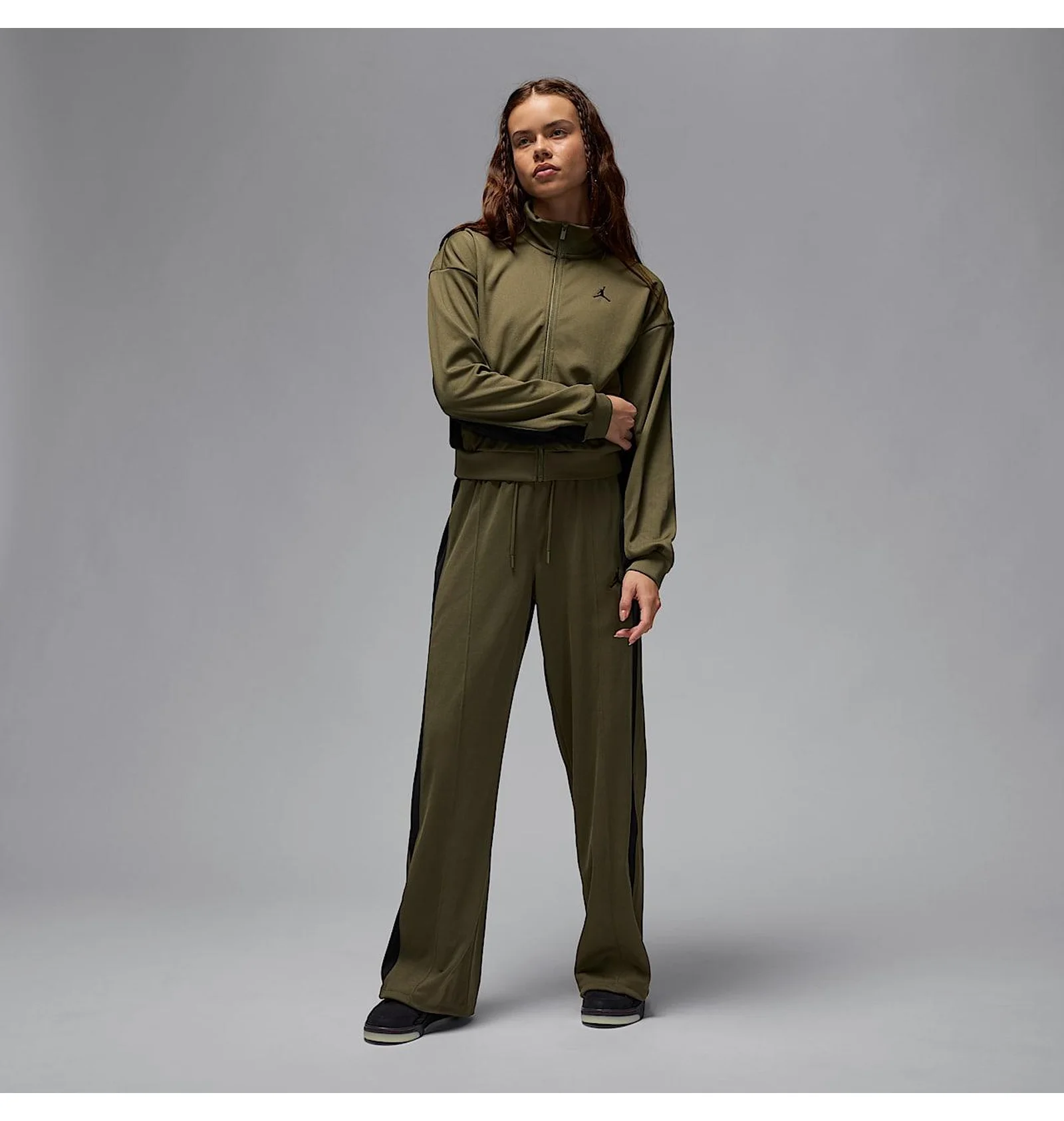ᐉ Олімпійка жіноча Air Jordan WomenS Knit Olive FV7104-222