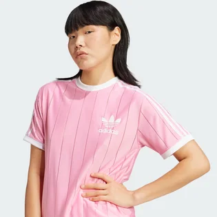 Футболка жіноча Adidas Adicolor 3-Stripes Pinstripe Pink IY7229