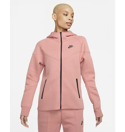 Женская толстовка Nike Sportswear Tech Fleece Windrunner WomenS Full-Zip Hoodie Pink FB8338-618