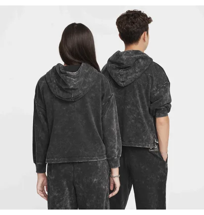 Худи детское Nike Cob Flc Po Hoodie Wash Black FZ5266-010
