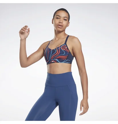 Топ женский Reebok Lux Nature Grown Print Blue H49062