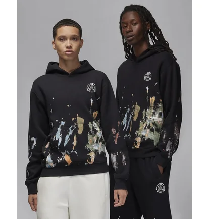 Худи унисекс Air Jordan Artist Series By Jammie Holmes Fleece Pullover Hoodie Black FD7393-010