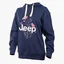 Худи женское Jeep Hooded Oversize Sweatshirt Botanical Print Blue O102606-A184