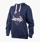 Худи женское Jeep Hooded Oversize Sweatshirt Botanical Print Blue O102606-A184