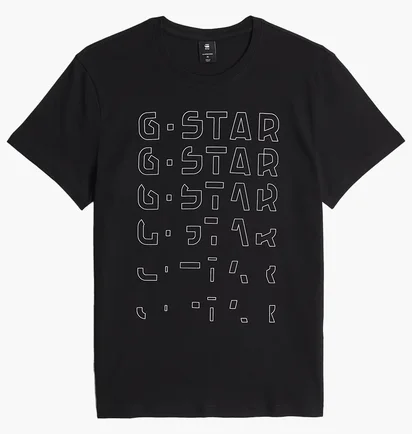 Футболка чоловіча G-Star Grph Ts Dk Black D25867-C627