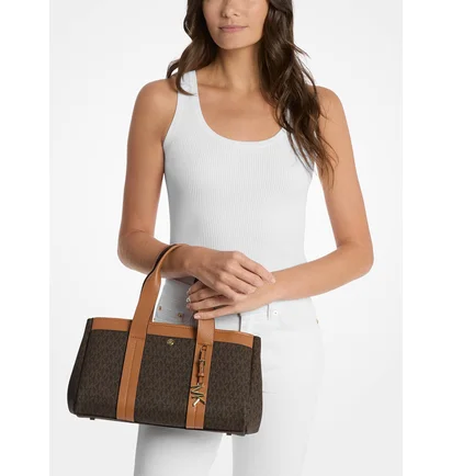Сумка жіноча Michael Kors Romee Small Signature Logo Brown 30T5G1ZS1B-BRN-ACORN-117444
