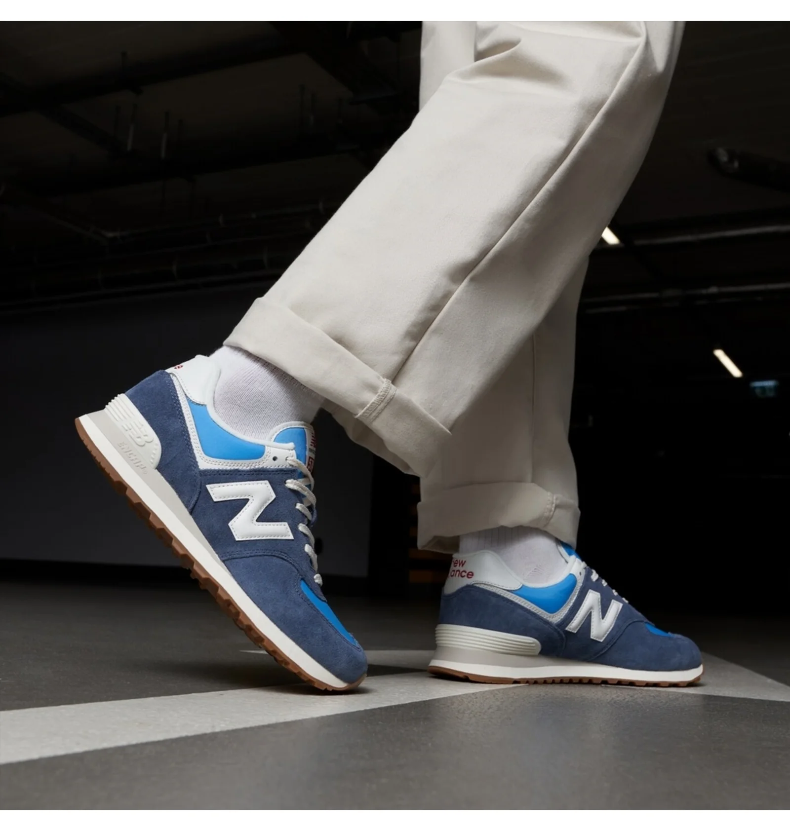 【ジャンク扱い】希少品　オリンパス　ブルー ᐉ Кроссовки мужские New Balance 574 Blue U574RA2 - купить в