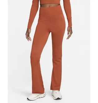 Штаны женские Nike Sportswear Chill Knit Tight High-Waisted Sweater Flared Pants Orange FN4685-825