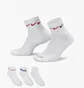 Носки унисекс Nike U Nk Everyday Plus Cush Ankle White (3 пары) DH3827-902