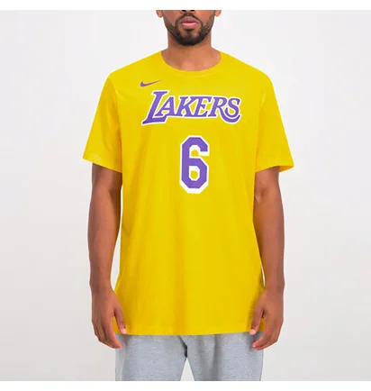 Футболка мужская Nike Nba Los Angeles Lakers Lebron James Yellow CV8528-745