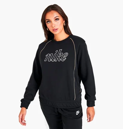 Свитшот женский Nike Sportswear Icon Clash French Terry Top Black Dq6244-010