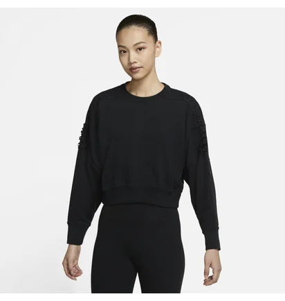 Світшот жіночий Nike Womens Cropped Fleece Training Crew Black DA0447-010